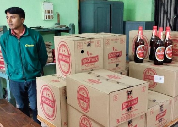 West Agartala Police seized a huge quantity of liquor: 1 Arrested West Agartala Police seized a huge quantity of liquor: 1 Arrested